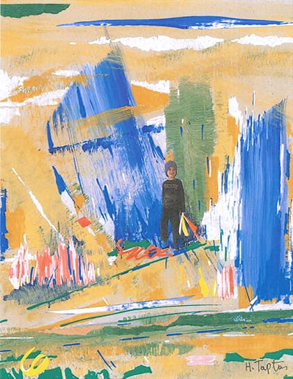 Paul, Collage acrylique, 30,5x23 cm.