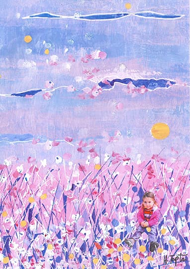 Myrto, Collage acrylique, 30,5x23 cm.