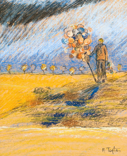 Pastels sur Papier, 22x18 cm.