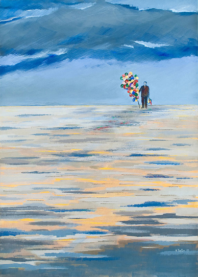 Acrylique sur Toile, 140x100 cm.