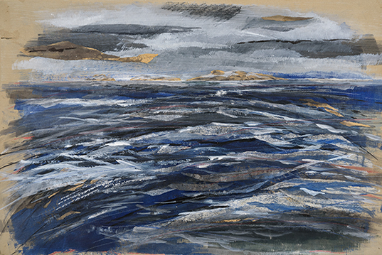 Technique Mixte sur Papier, 83x123cm.